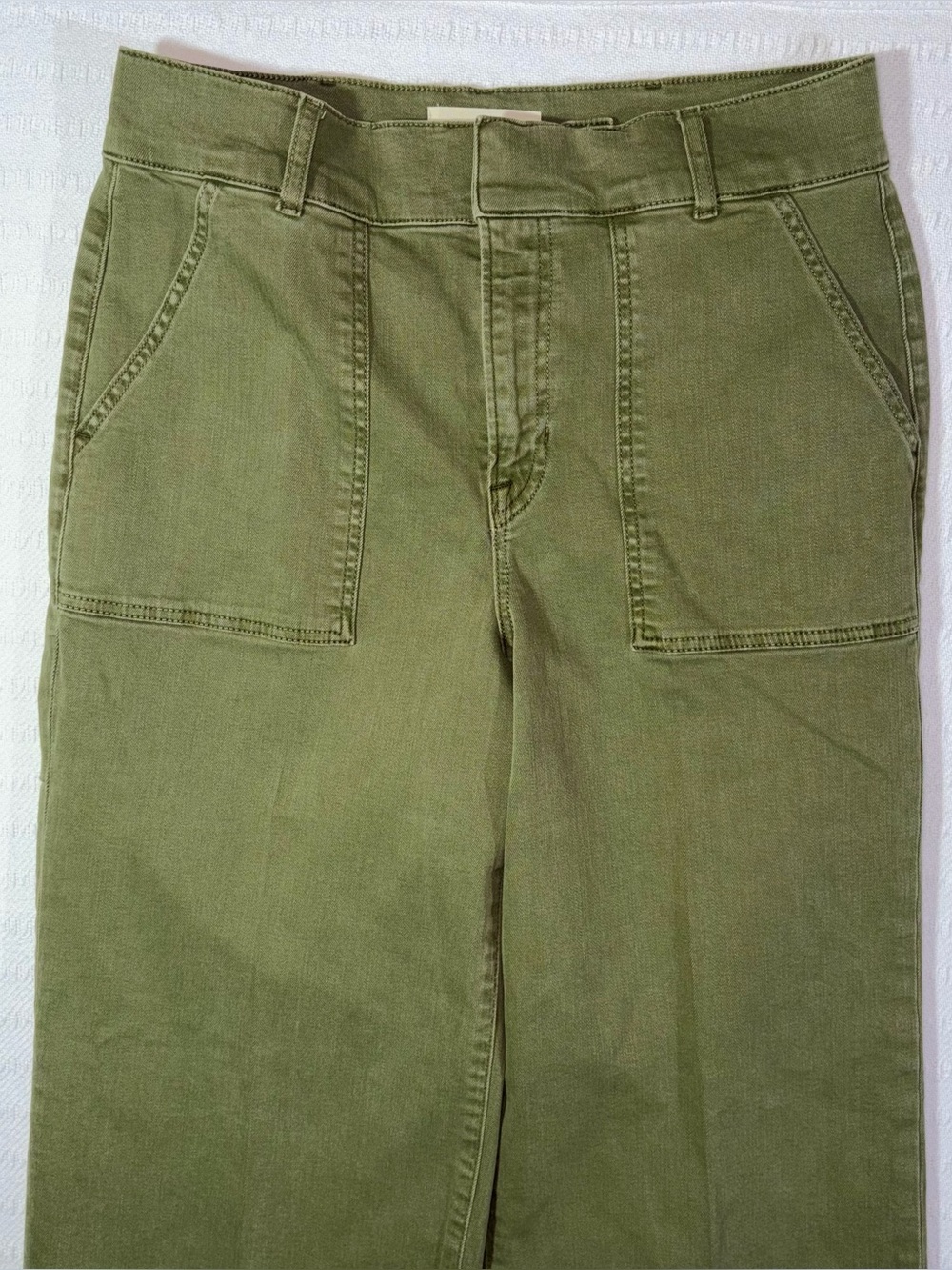 Boden Womens Wide Leg High Rise Cargo Pants Trousers Size 10 Minimalist - Picture 3 of 11